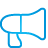 Blue basic megaphone