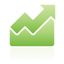 Green chart area up