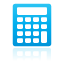 Blue calculator