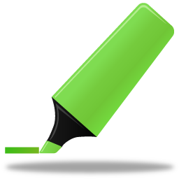 Green highlightmarker