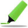 Green highlightmarker