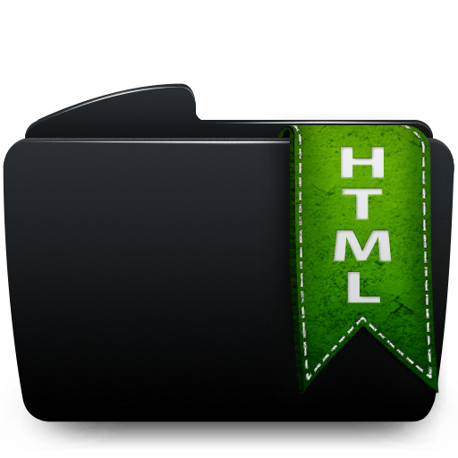 Folder html black