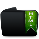 Folder html black