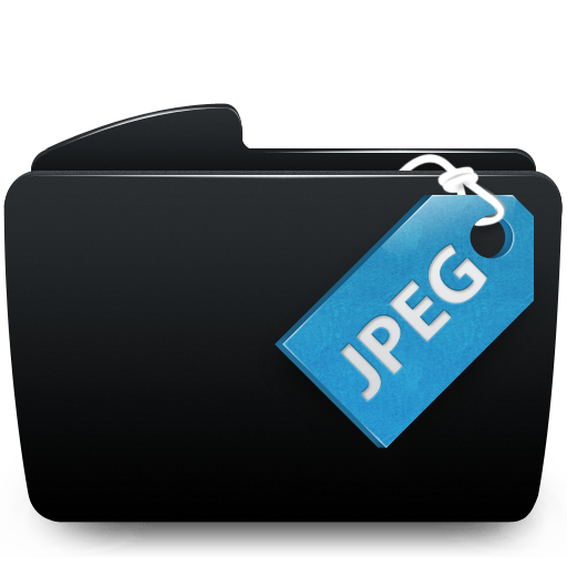 Folder jpeg black