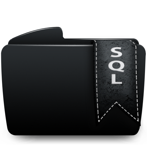 Folder sql black