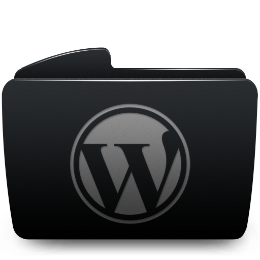 Folder black wordpress