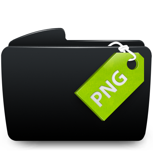 Black png folder