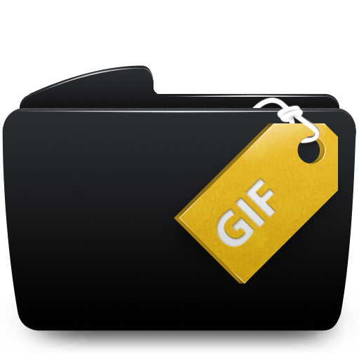 Black gif folder