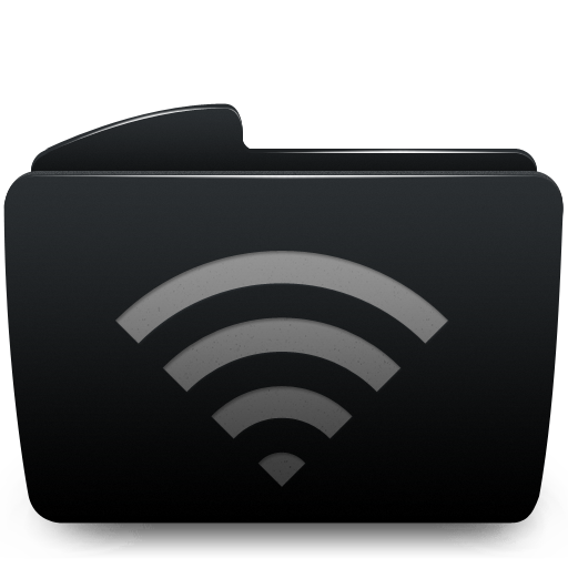 Folder wifi black