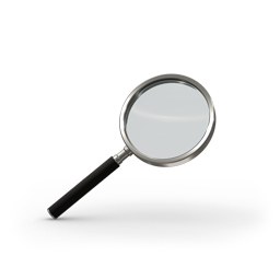 Search magnifying glass find