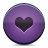 Heart violet button