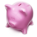 Piggybank money pink