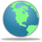 Earth world globe browser