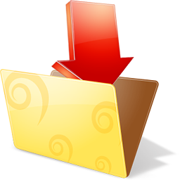 Folder downloads icon