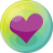 Heart purple