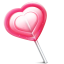 Heart love lolly