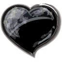 Heart black valentine