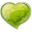 Heart green valentine