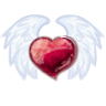 Valentine wing heart