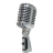 Microphone vintage sticky