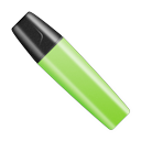 Highlighter pen cap marker green shut