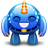 Blue monster happy