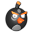 Bird white icon angry black bird