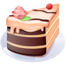 Food cake piece