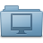 Blue computer folder