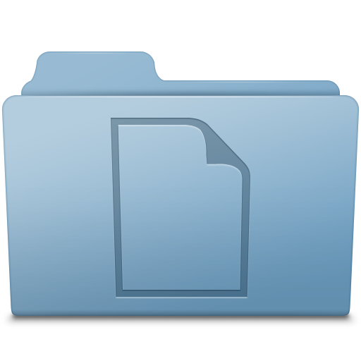 Blue folder documents