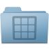 Blue folder icons