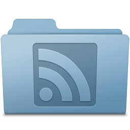 Blue folder rss