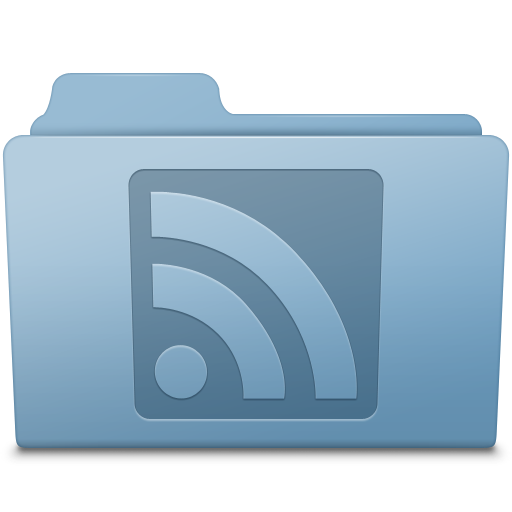 Blue folder rss