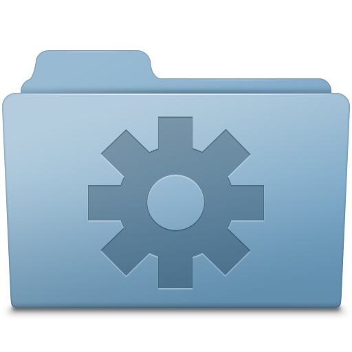 Blue folder setting