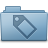 Blue folder tag