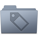 Graphite folder tag