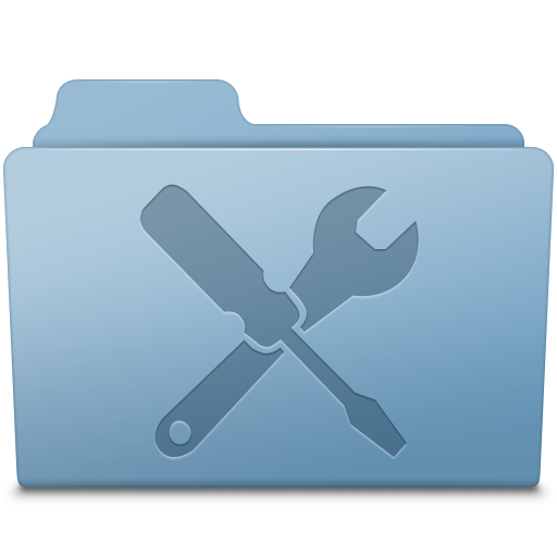 Blue folder utilities