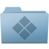 Windows folder blue apple logofolder apple