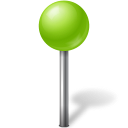 Map marker ball chartreuse