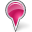 Map marker bubble pink arrow