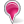 Map marker bubble pink arrow