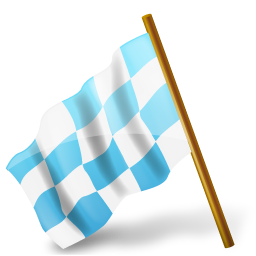 Map marker chequered flag left