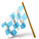 Map marker chequered flag left