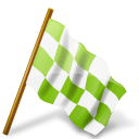 Map marker chequered flag right