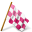 Map marker chequered flag right