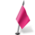 Map marker flag right pink