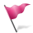 Map marker flag pink