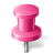 Map marker push pin pink