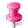 Map marker push pin pink