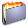 Burn blue folder